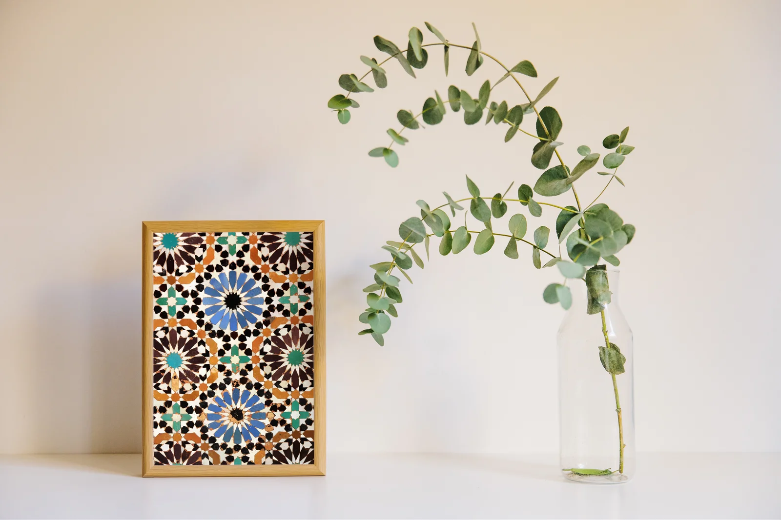 Elegancka mozaika z Marrakechu w stonowanej kolorystyce