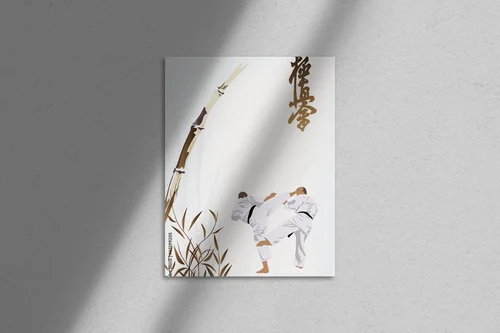 Mistrzowska harmonia karate w eleganckich odcieniach