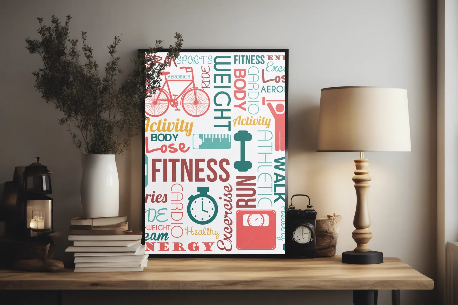 Energia stylu fitnessu w subtelnych tonach