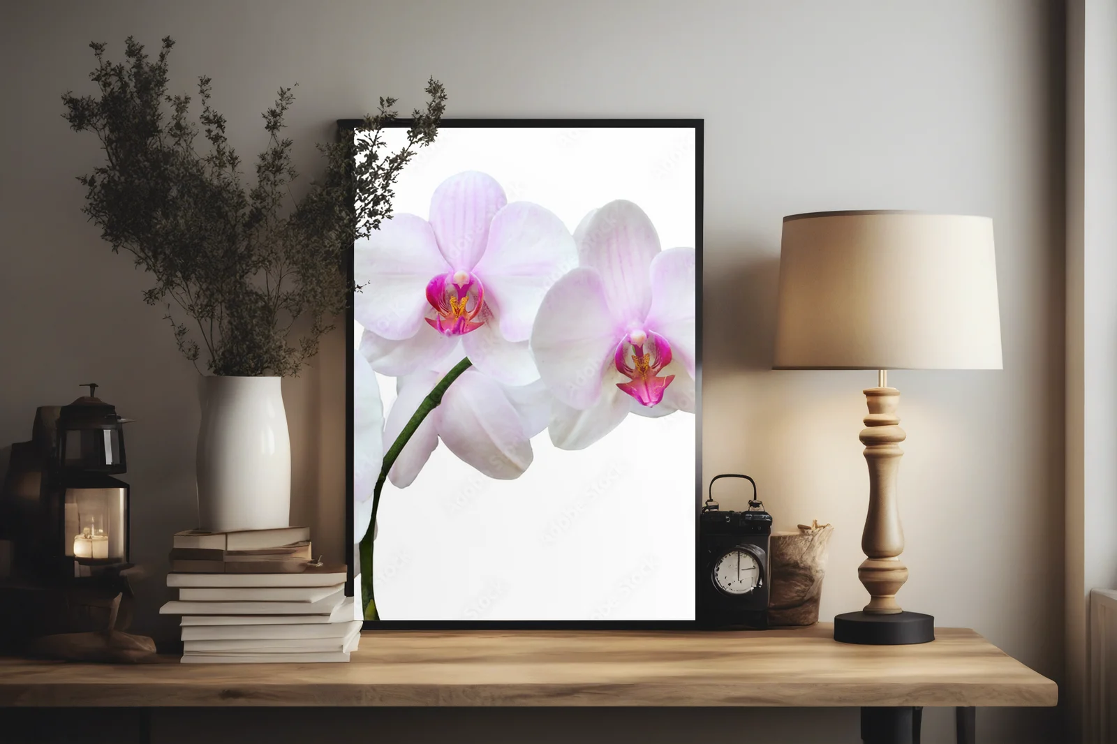 Eleganckie orchidee w delikatnych odcieniach bieli