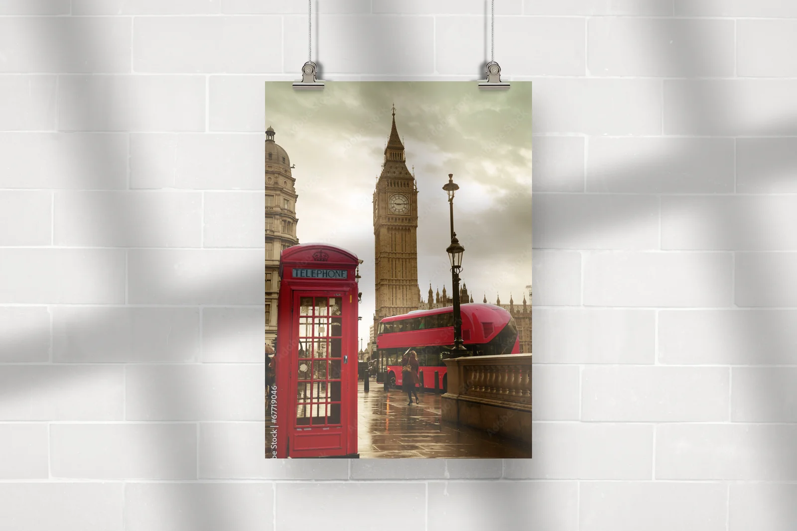 Urokliwe poranki ulic Londynu w pastelowych odcieniach