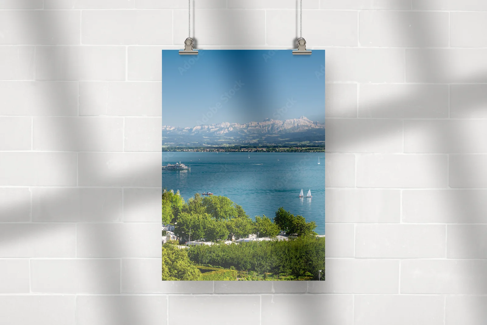 Urokliwość Bodensee otoczony majestatycznym Säntis