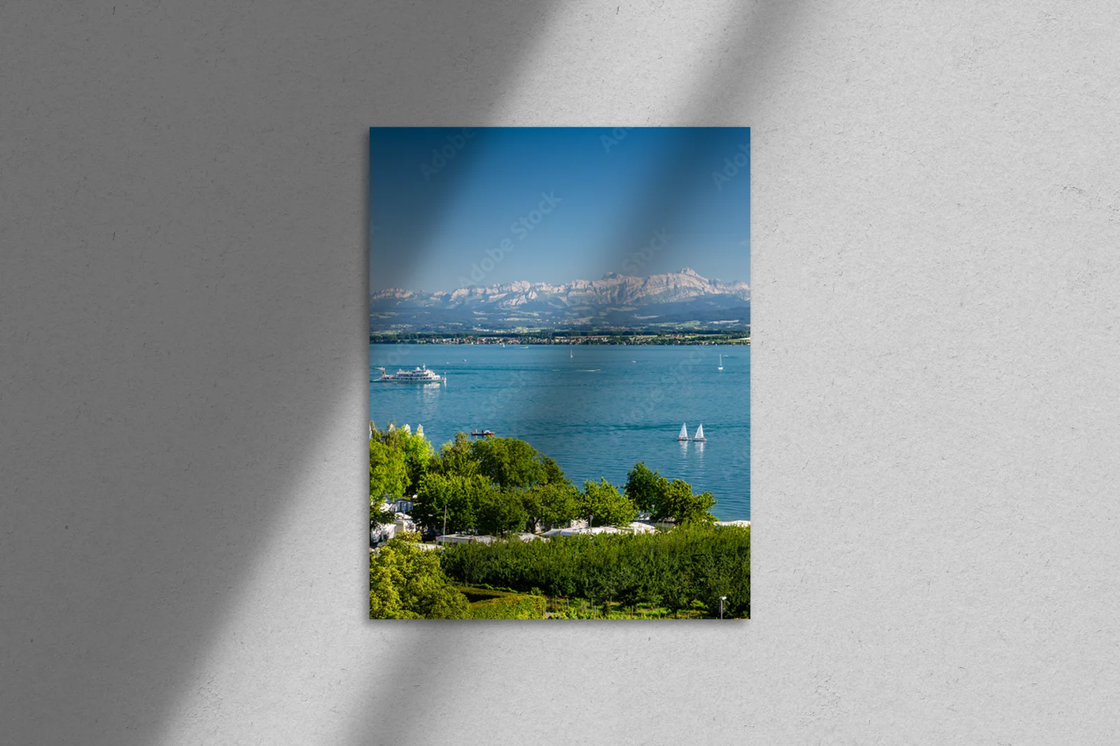 Urokliwość Bodensee otoczony majestatycznym Säntis