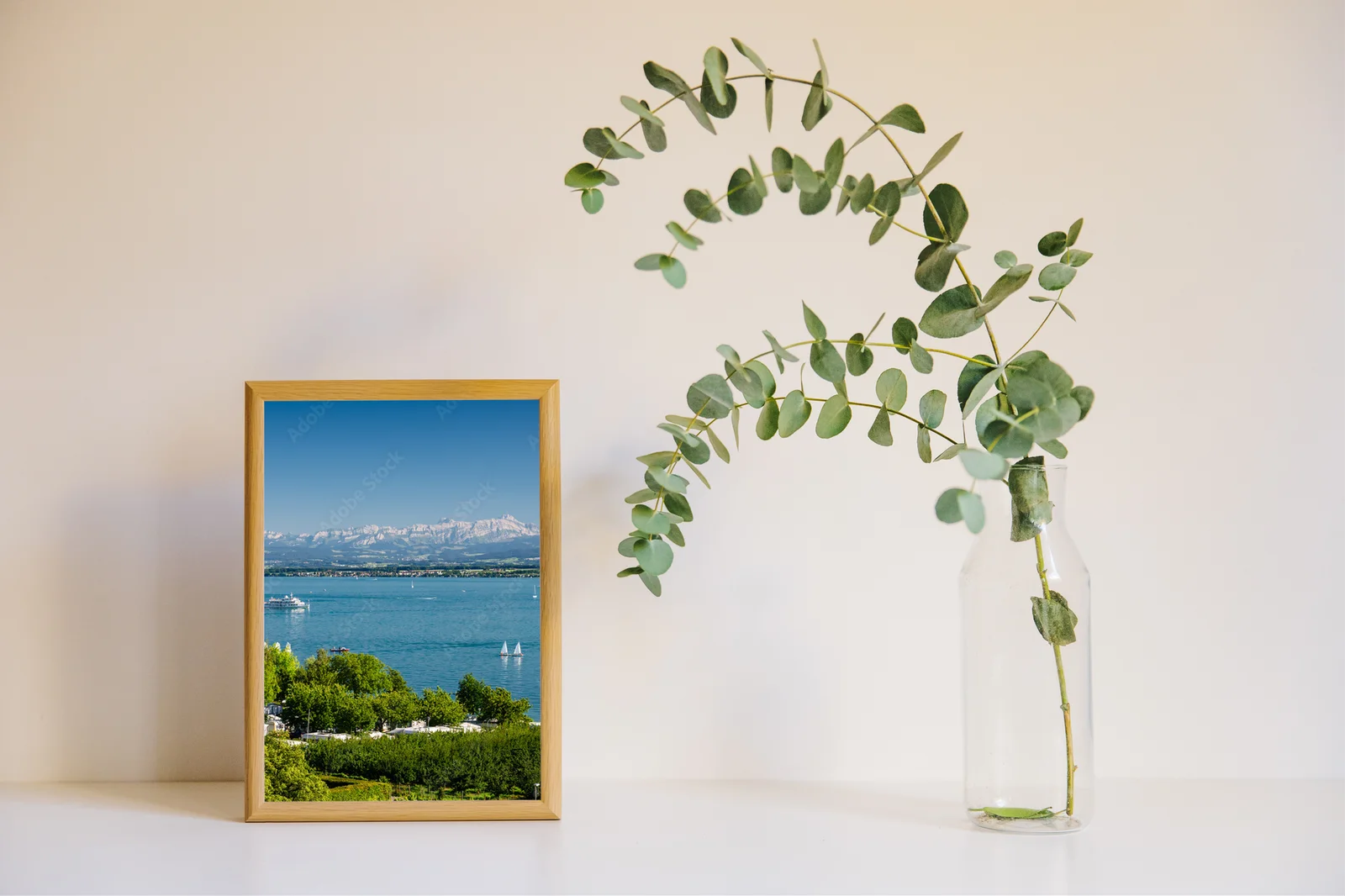 Urokliwość Bodensee otoczony majestatycznym Säntis