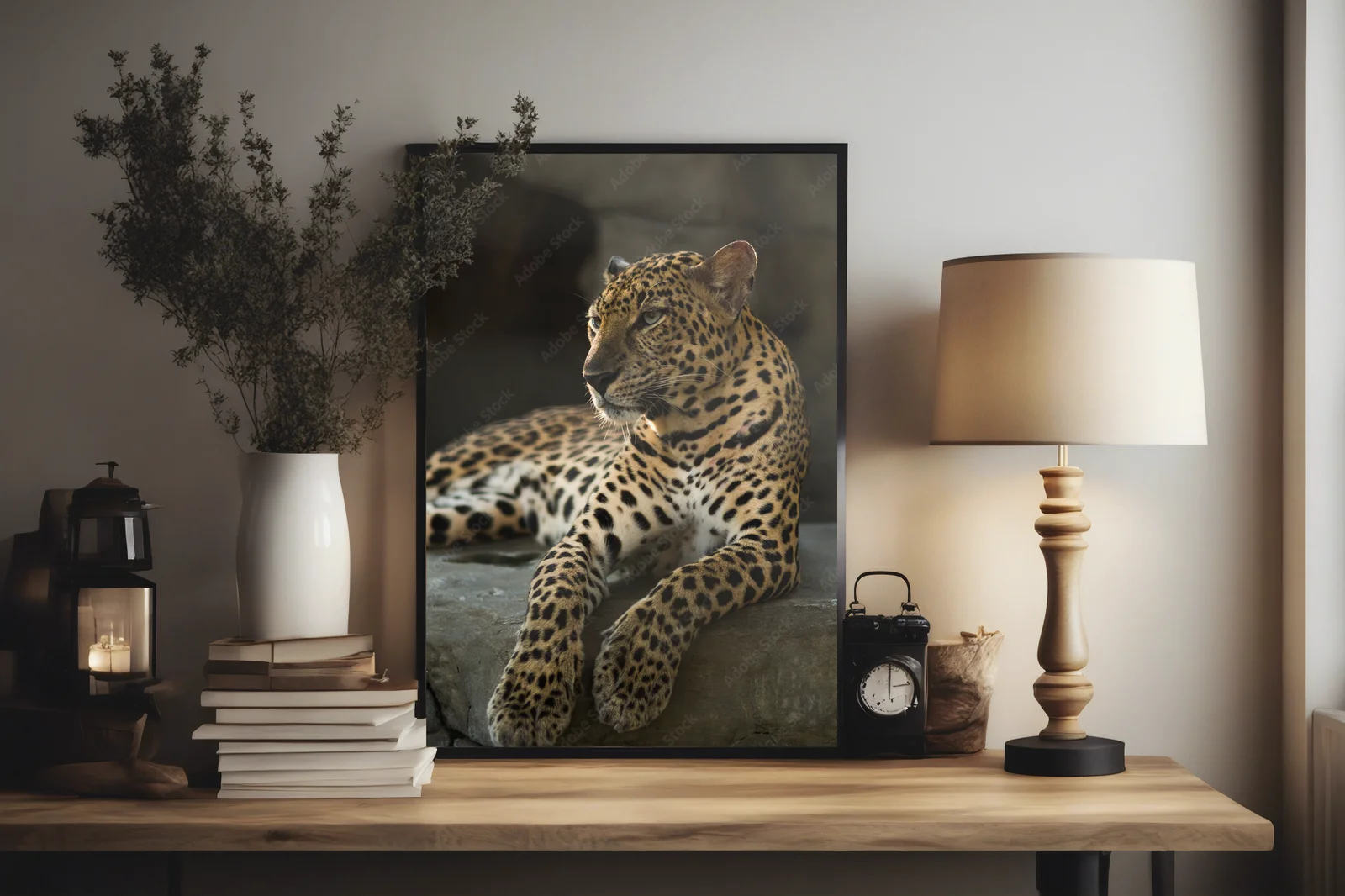 Mystyczny świat leopardów w nasyconych barwach
