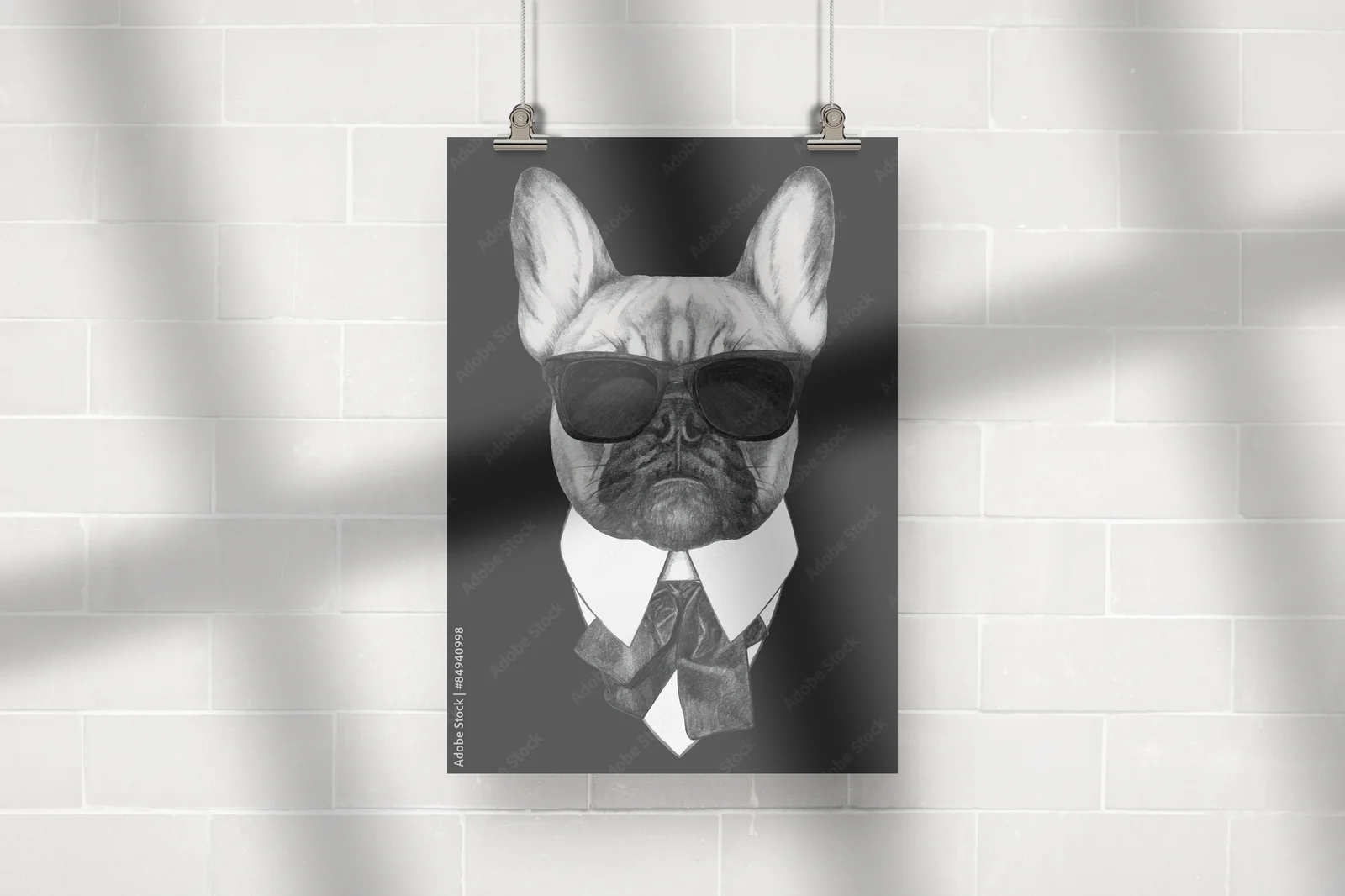 Wygodny styl w czerni: francuski buldog w modzie