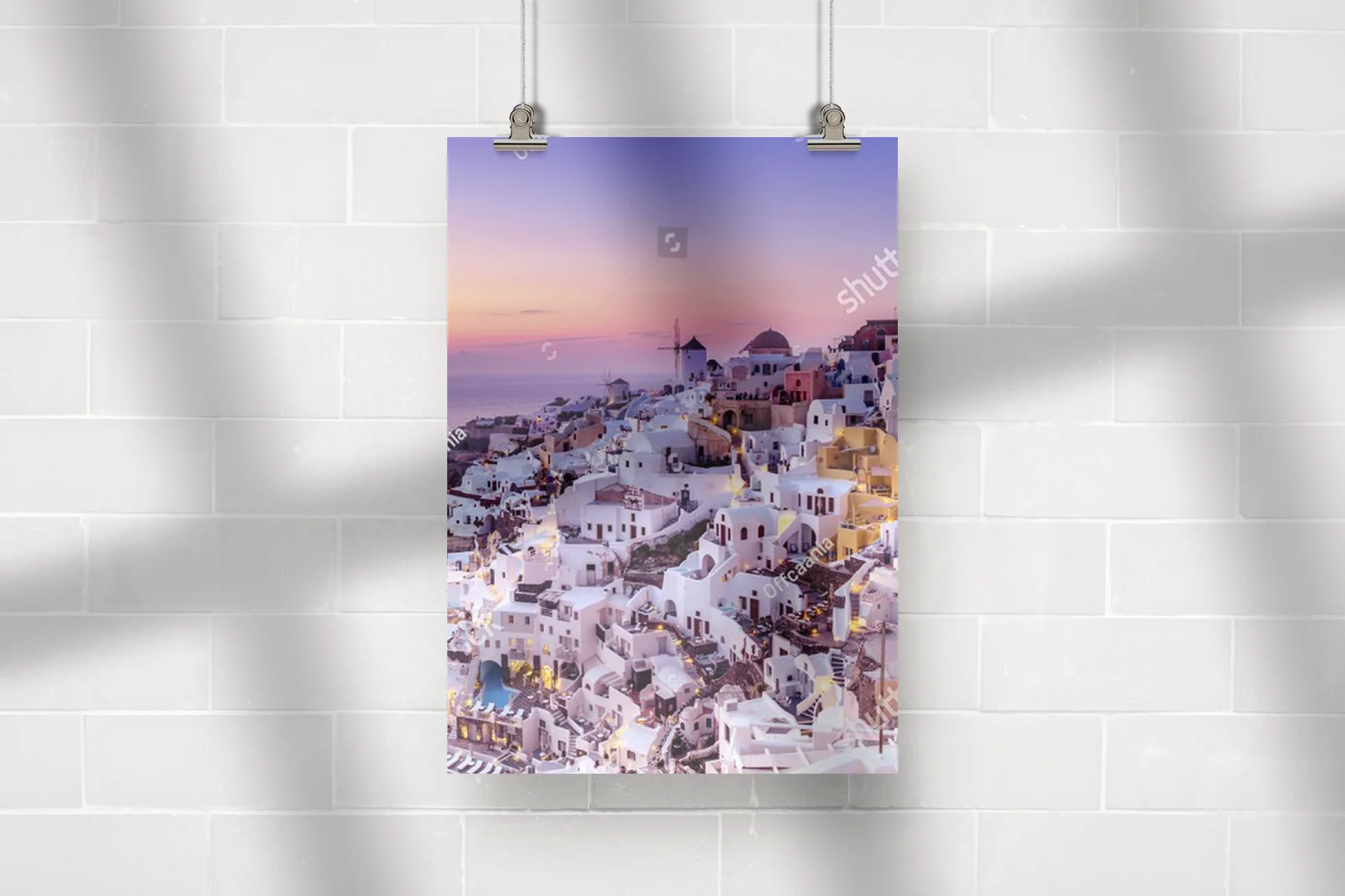 Zachwycający zachód słońca nad Santorini
