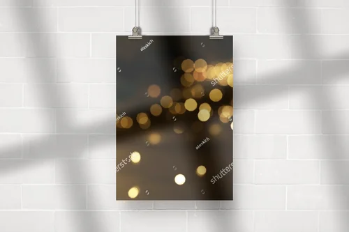 Roziskrzone tło z złotymi bokeh dla wieczornych celebracji