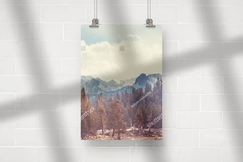 Wielki spokój gór Sierra Nevada w pastelowych barwach
