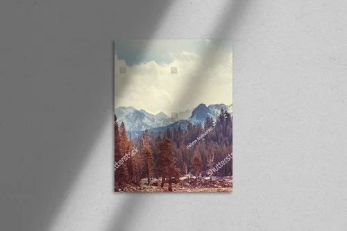 Wielki spokój gór Sierra Nevada w pastelowych barwach
