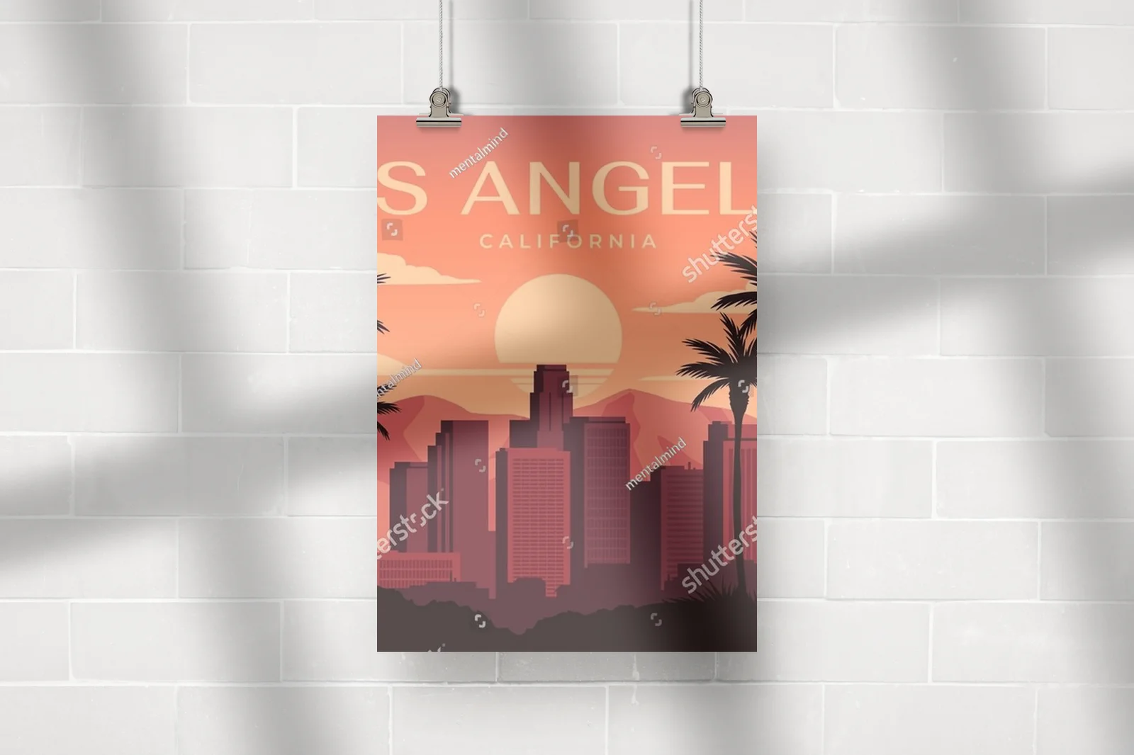 Zachwycająca panorama Los Angeles w ciepłych barwach