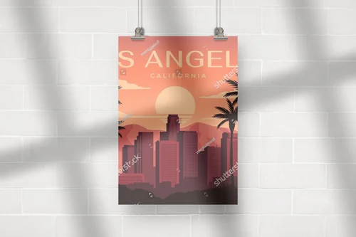 Zachwycająca panorama Los Angeles w ciepłych barwach