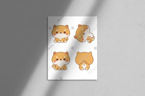 Urocze szczeniaki Shiba Inu w pastelowych odcieniach