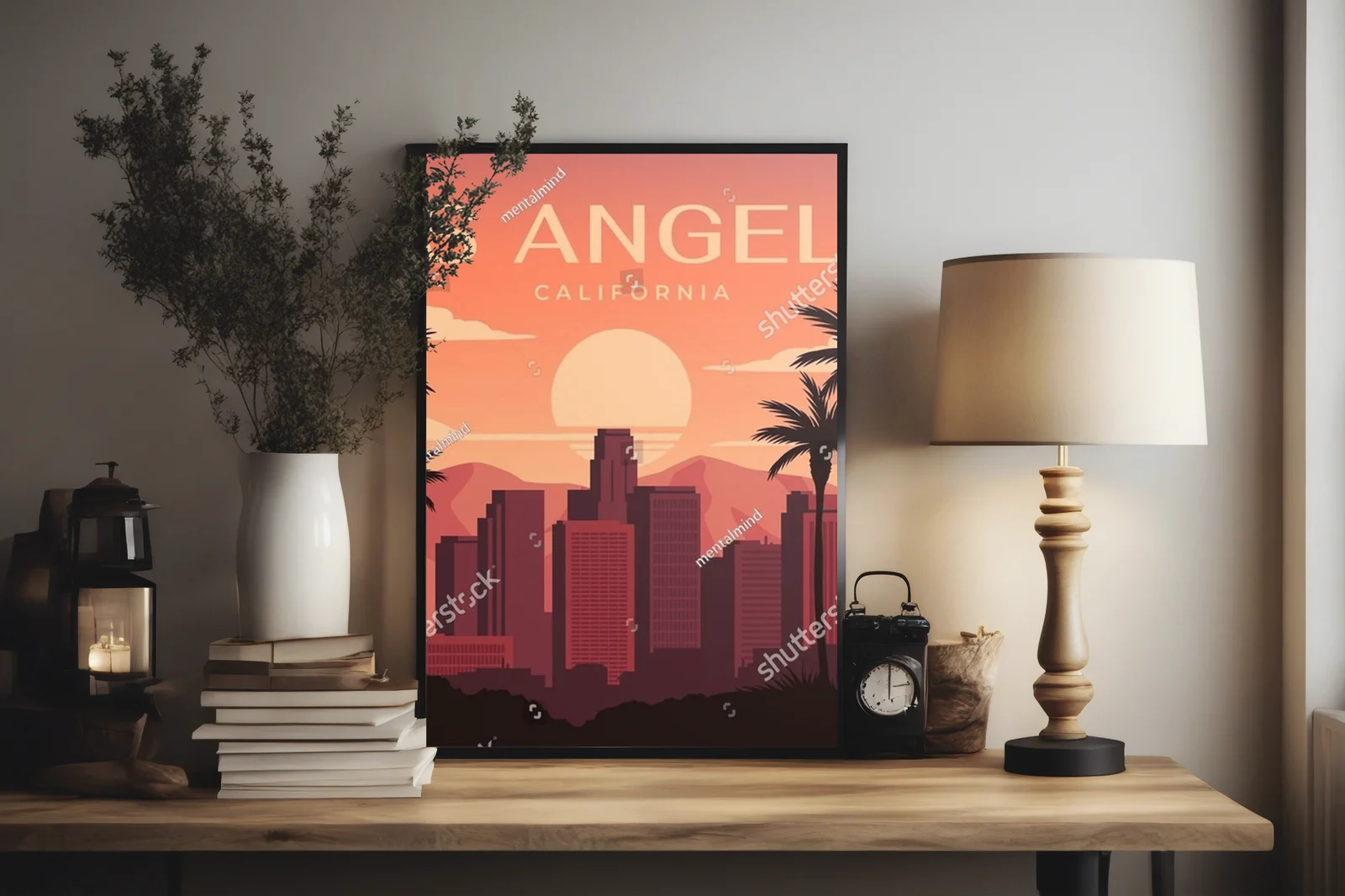 Zachwycająca panorama Los Angeles w ciepłych barwach