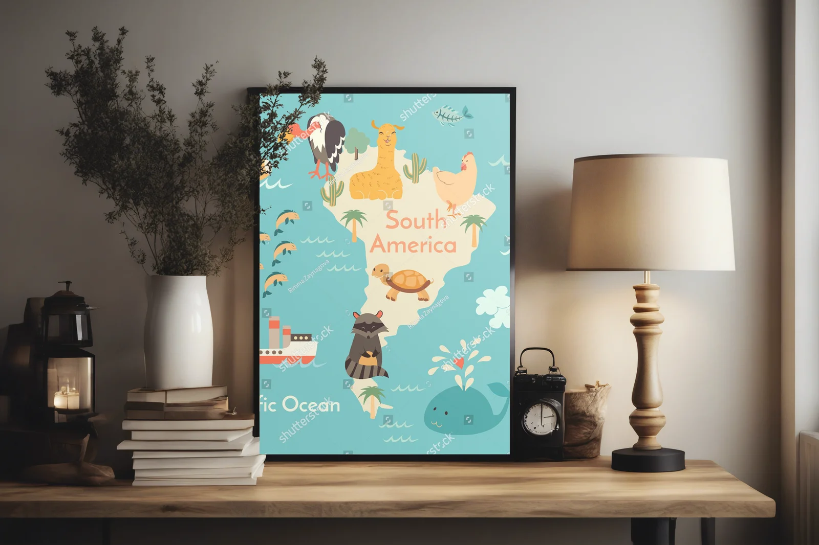 Magiczna mapa południowoamerykańskich zwierząt