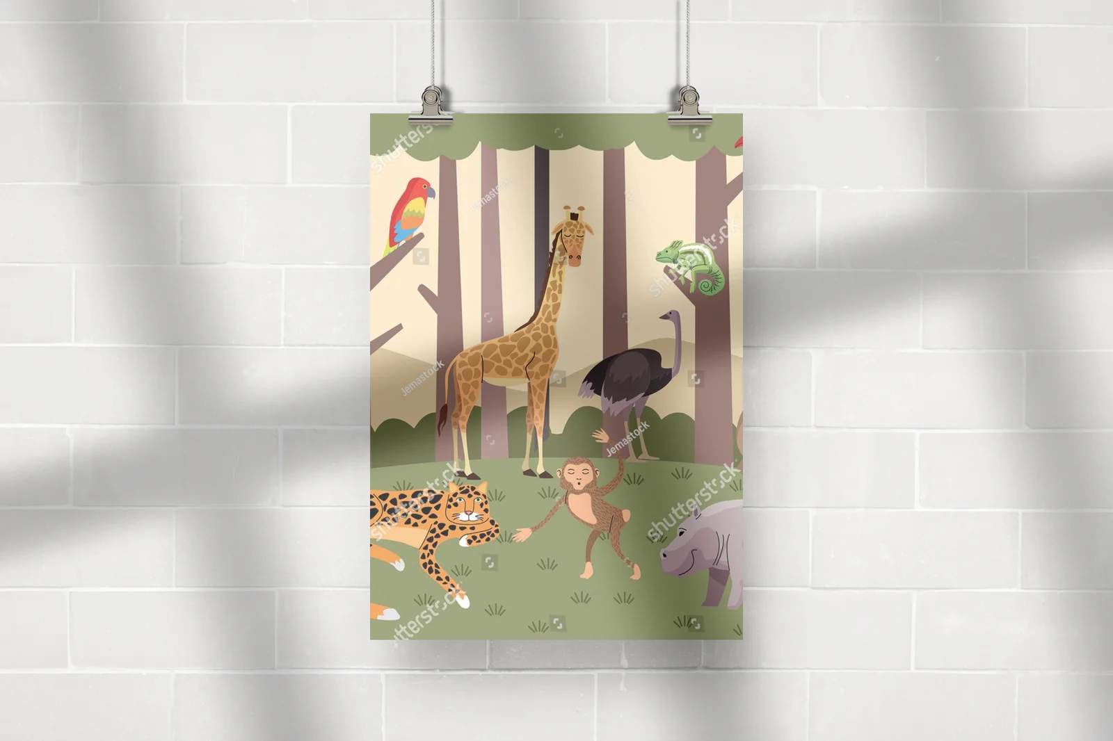 Dzika fauna w leśnej scenerii pełnej życia