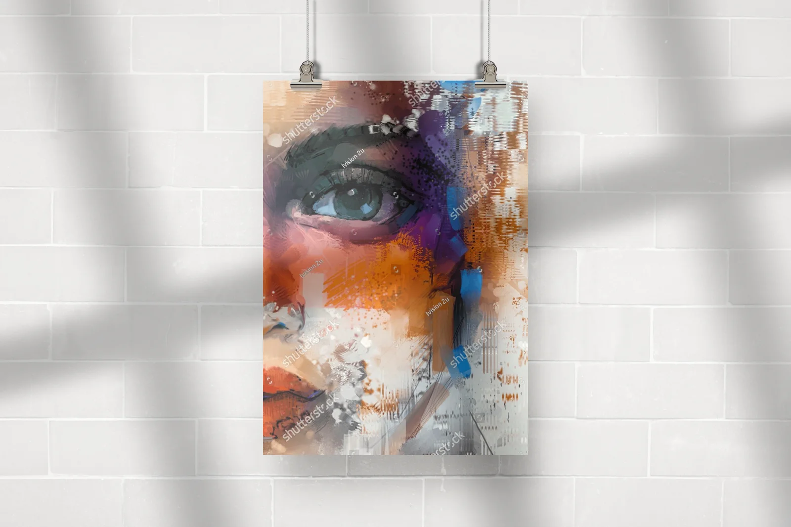 Emocjonalna portret w pastelowych odcieniach