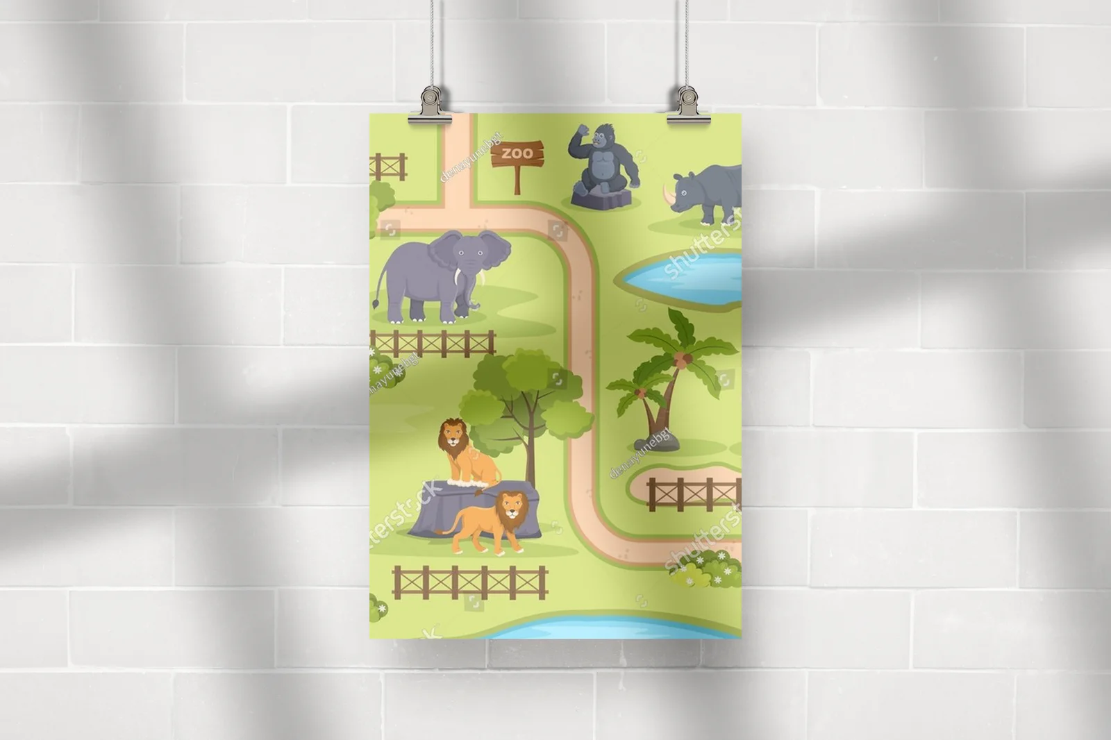 Kolorowa eksploracja w zoo w radosnych barwach