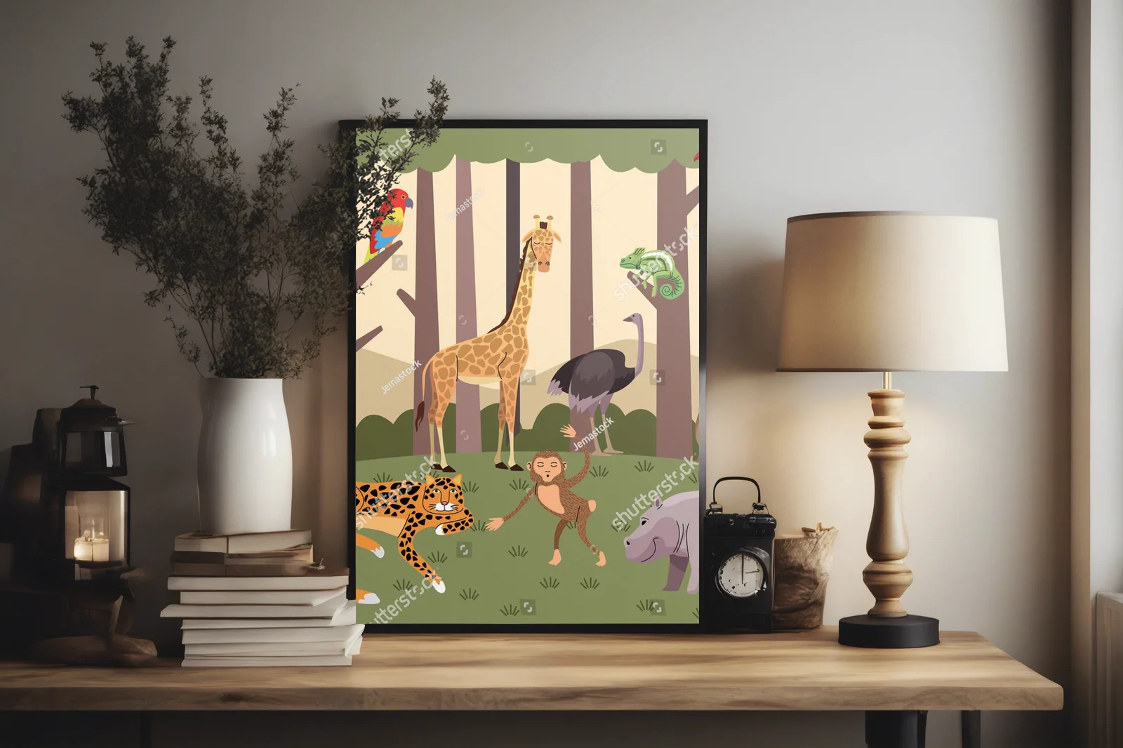 Dzika fauna w leśnej scenerii pełnej życia