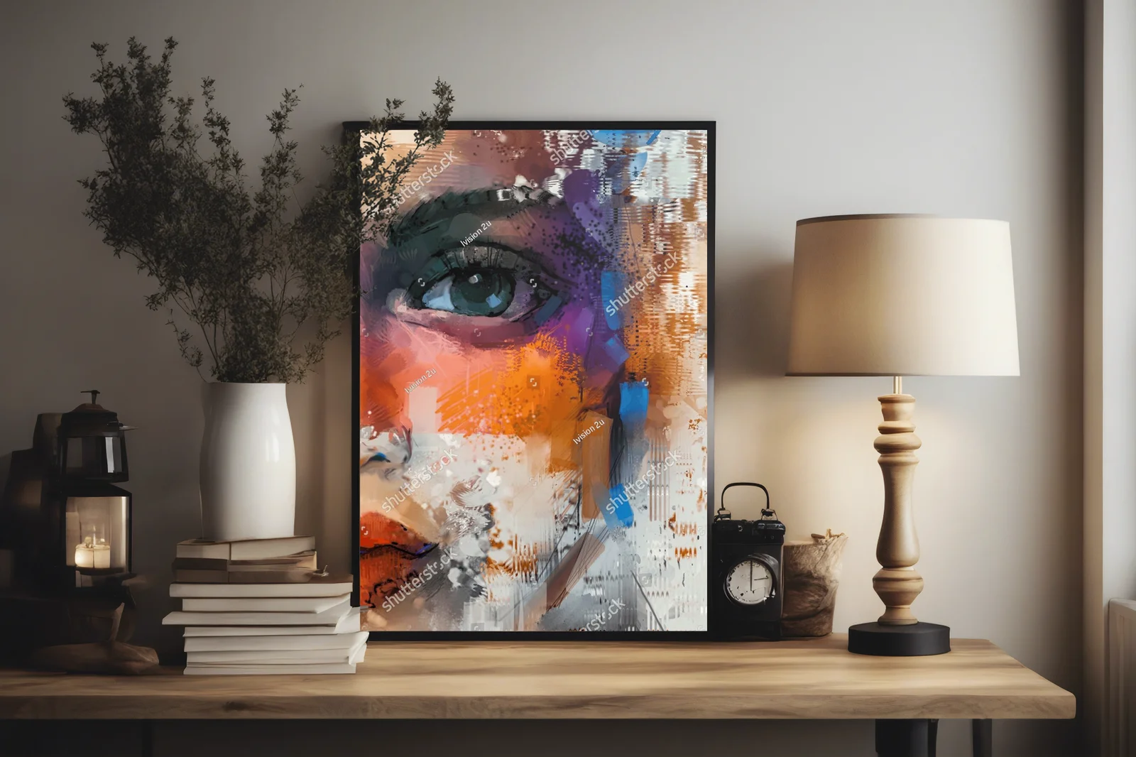 Emocjonalna portret w pastelowych odcieniach