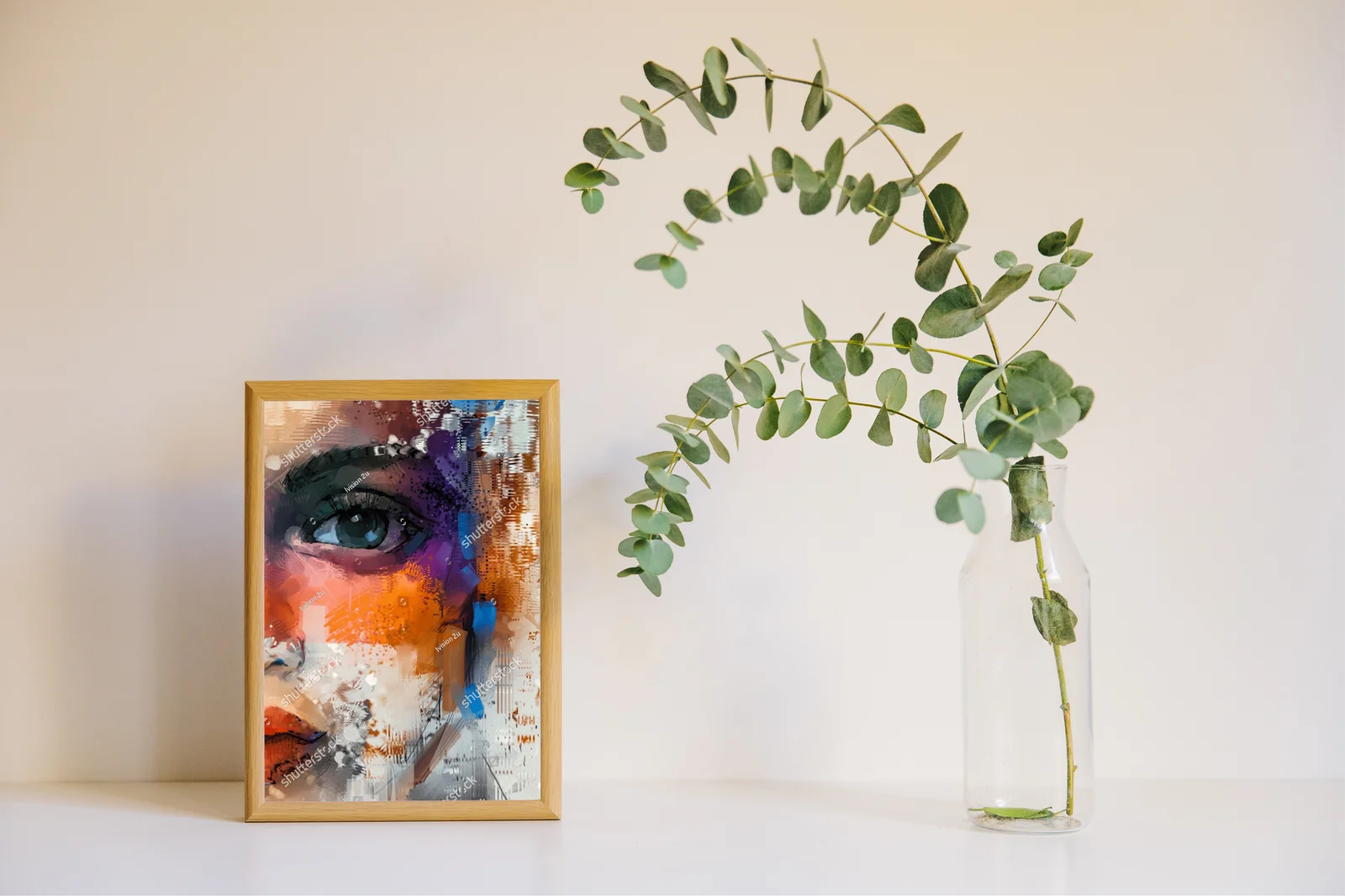 Emocjonalna portret w pastelowych odcieniach