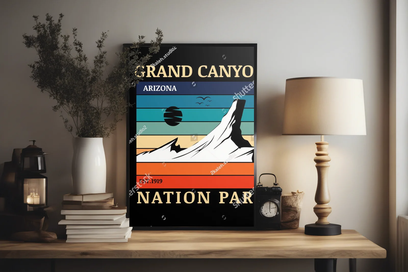 Wspaniałe widoki Grand Canyon w intensywnych barwach
