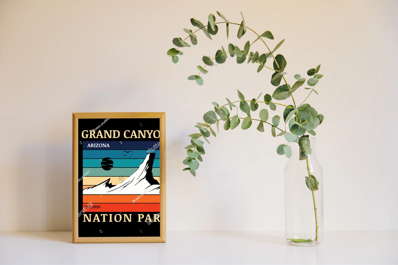 Wspaniałe widoki Grand Canyon w intensywnych barwach