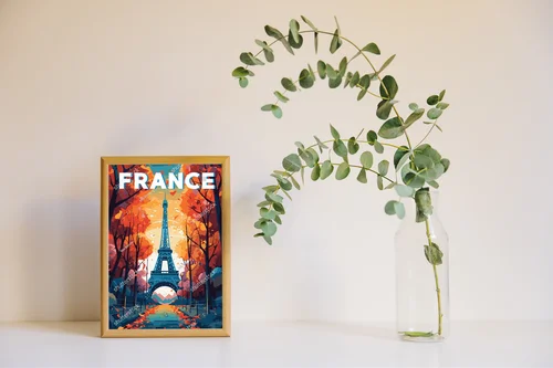 Eiffel Tower - Romantyczny pejzaż Paryża