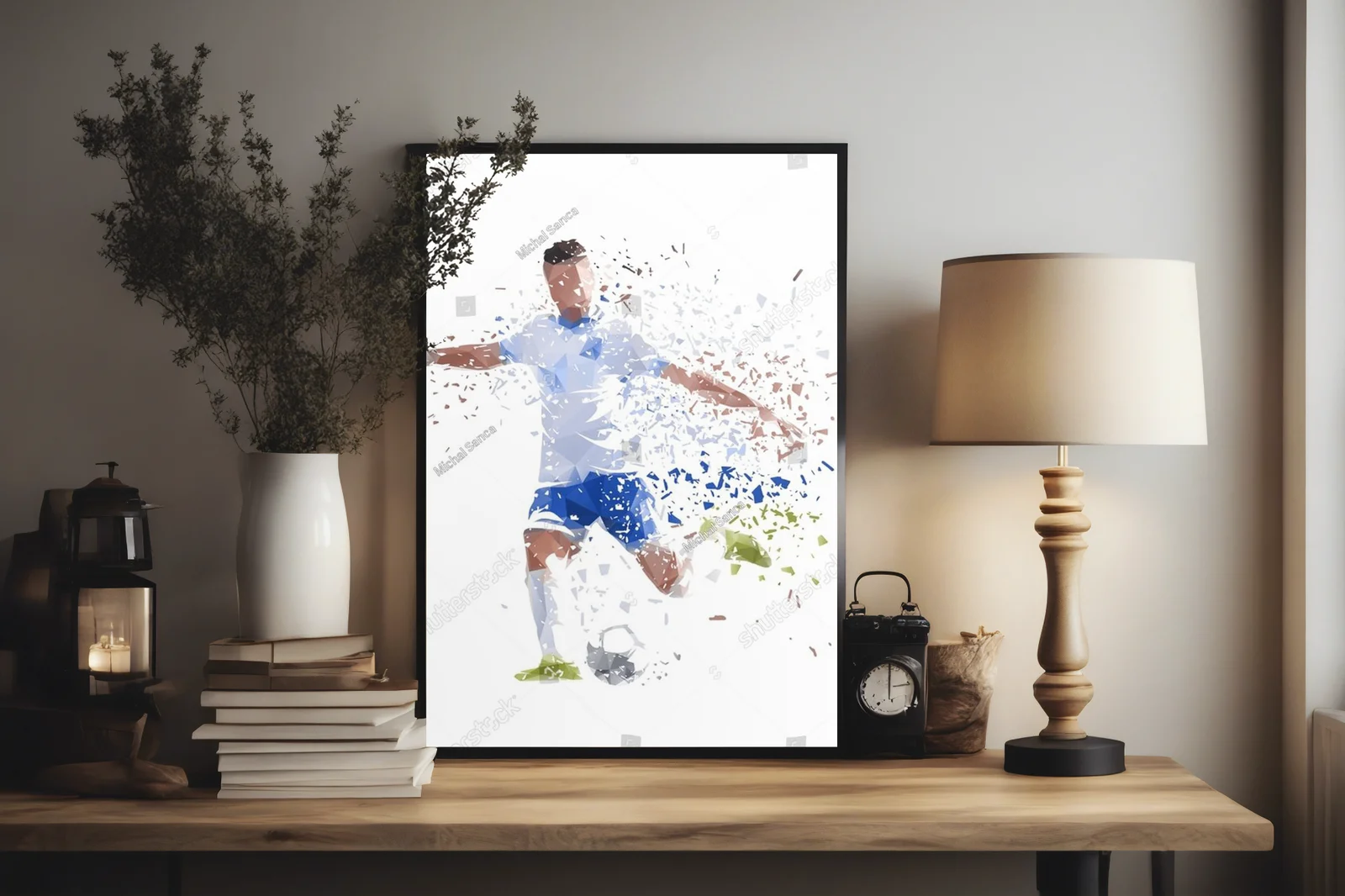Dynamiczny sportowy portret w świetlistej bieli