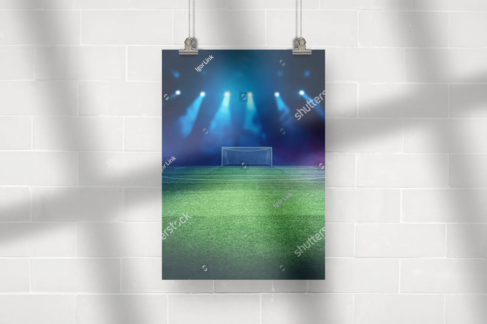Magiczny stadion w nocnej symfonii barw