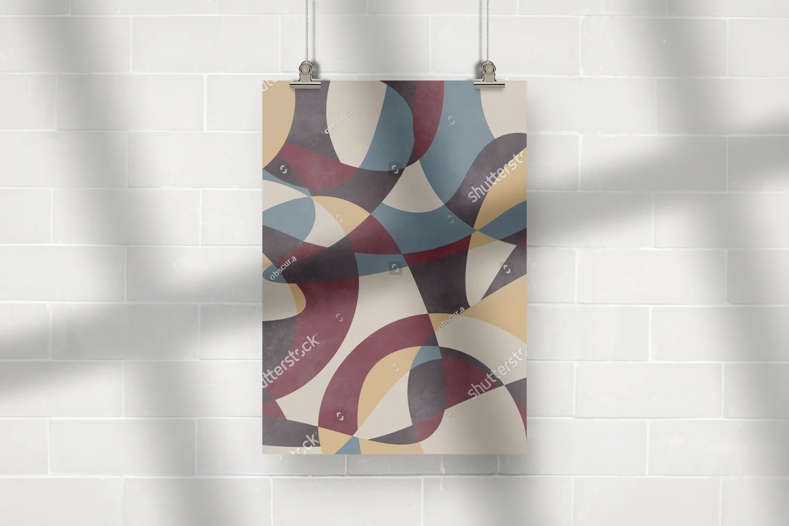 Nowoczesna ilustracja z geometrycznym akcentem