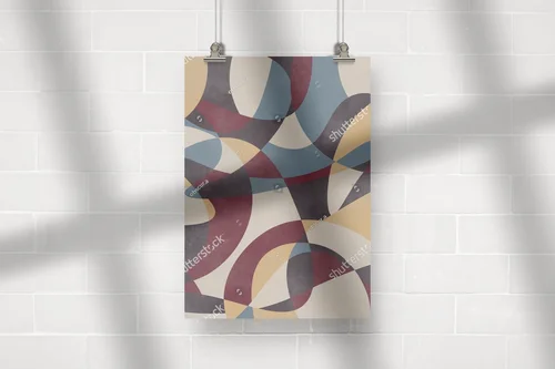 Nowoczesna ilustracja z geometrycznym akcentem