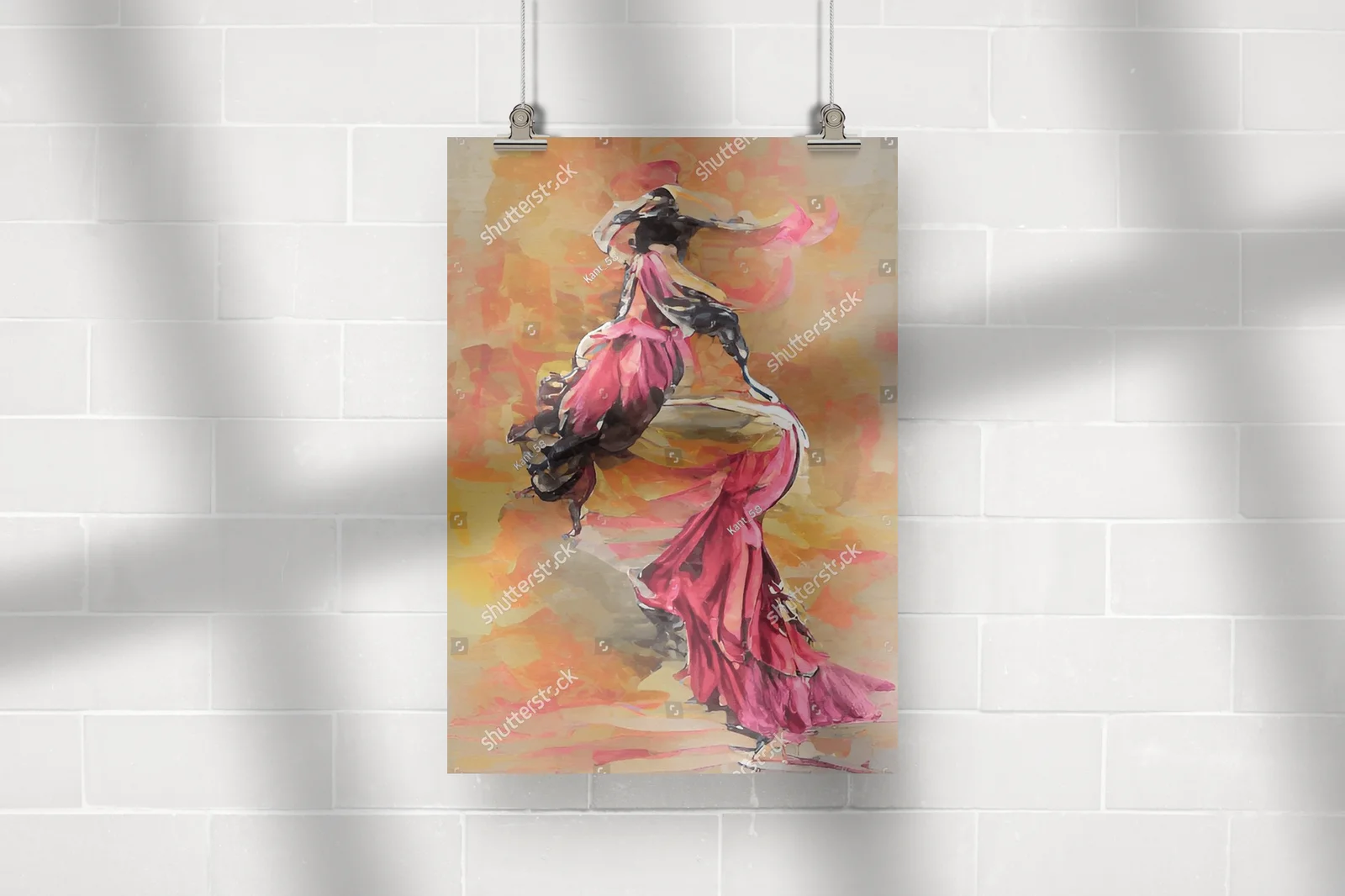 Flamenco w malarskiej odsłonie – hiszpańska elegancja