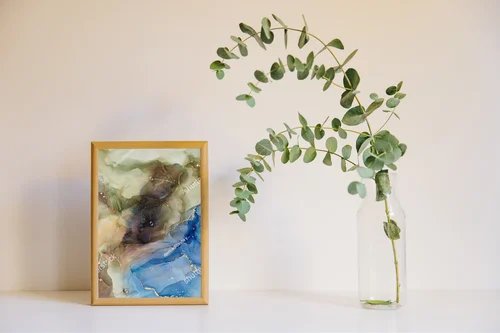 Natura luksusu w abstrakcyjnej kompozycji
