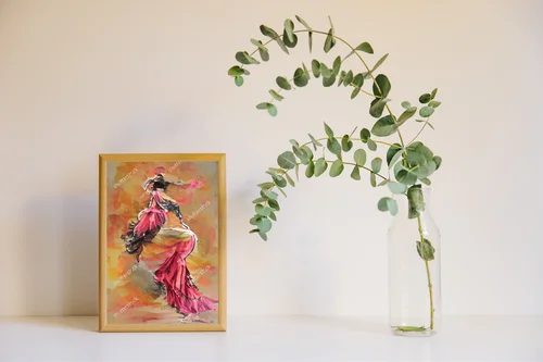 Flamenco w malarskiej odsłonie – hiszpańska elegancja