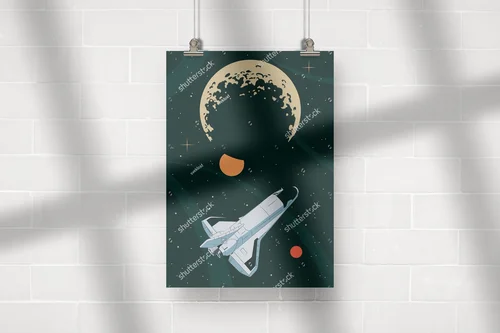 Retro planetarium w galaktycznych barwach