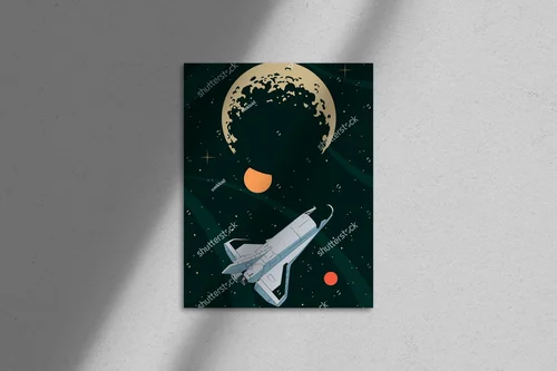 Retro planetarium w galaktycznych barwach