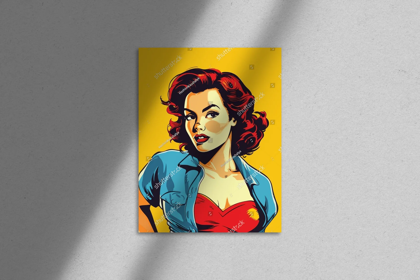 Glamour retro w pop-artowym stylu