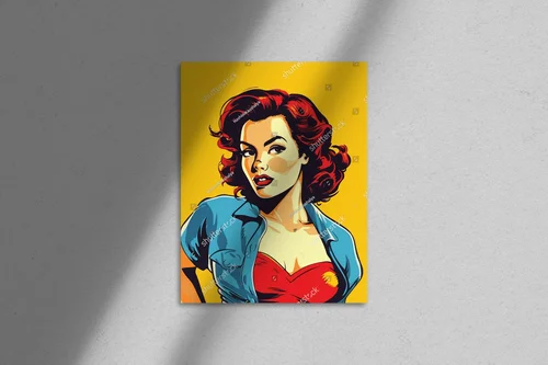 Glamour retro w pop-artowym stylu