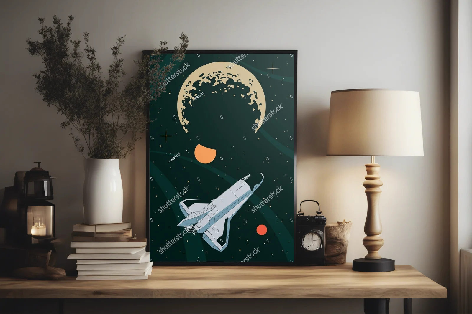 Retro planetarium w galaktycznych barwach