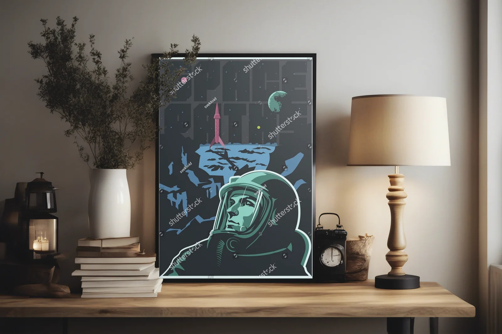 Kosmiczna podróż w stylu retro-futurystycznym