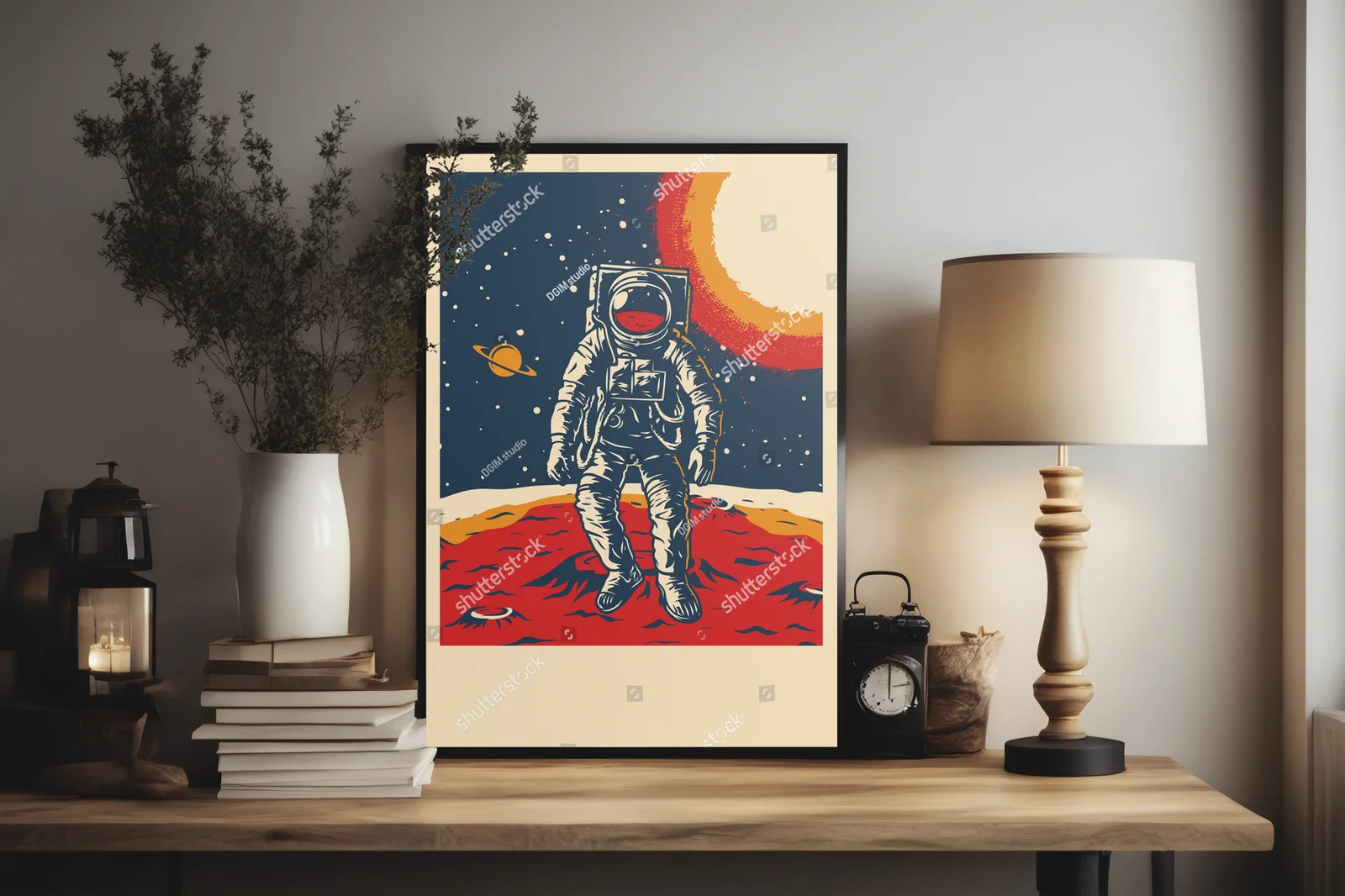 Nostalgiczne eksploracje kosmosu w retro stylu