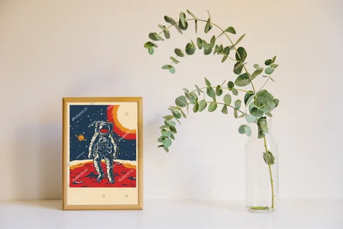 Nostalgiczne eksploracje kosmosu w retro stylu