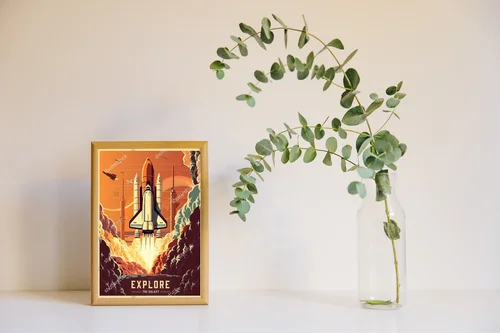Kosmiczna podróż w retro stylu