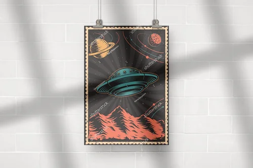 Kosmiczna podróż z retro motywem UFO