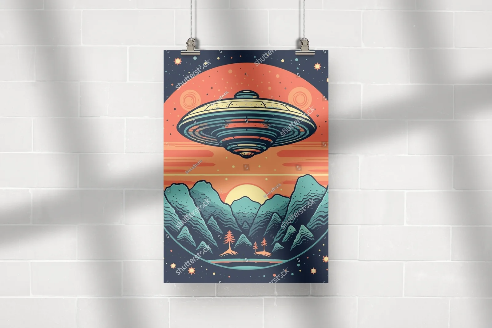 Kosmiczna podróż w stylu retro z UFO