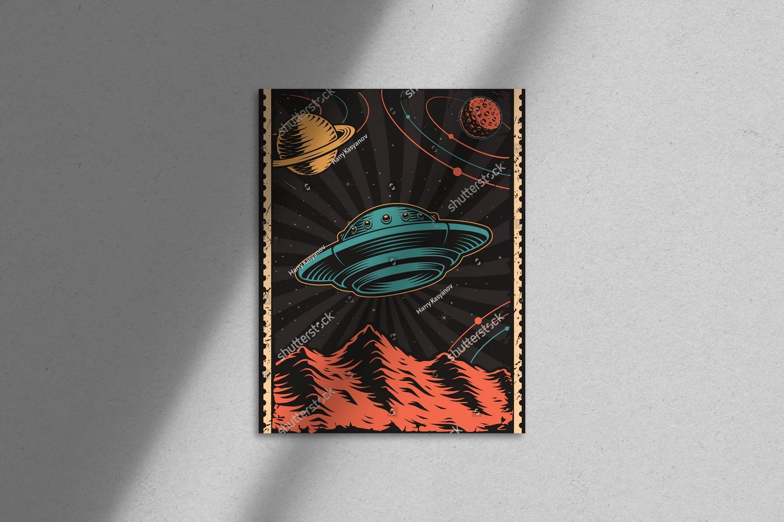 Kosmiczna podróż z retro motywem UFO