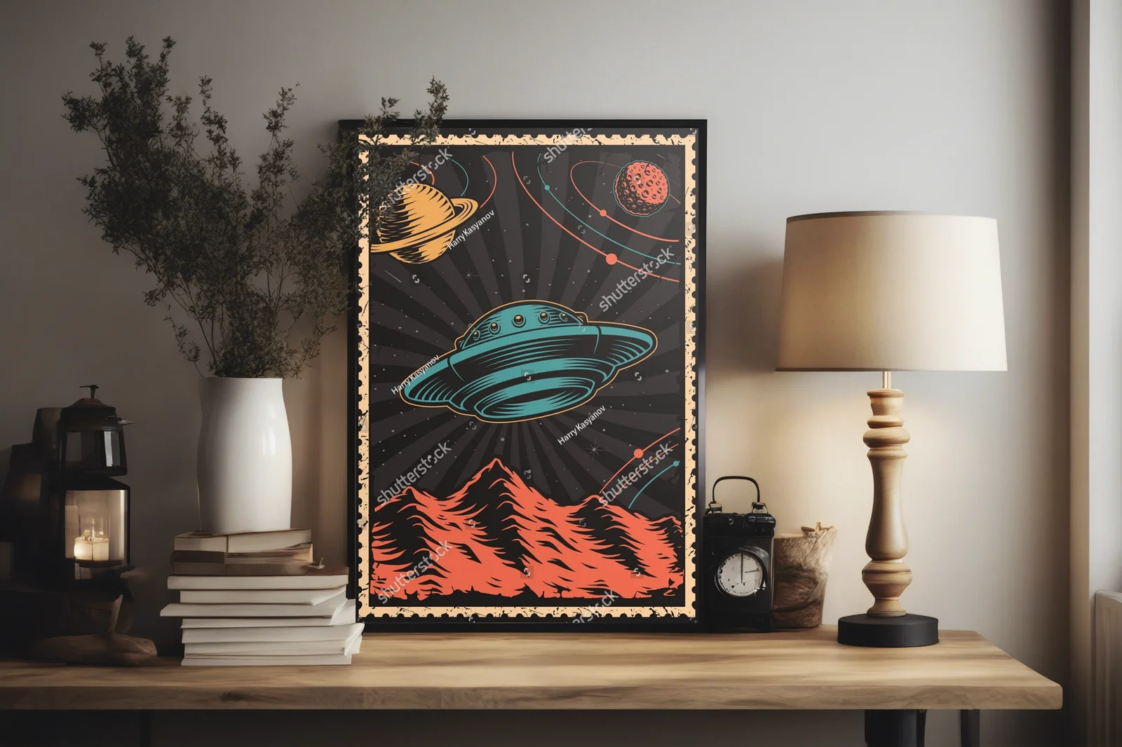Kosmiczna podróż z retro motywem UFO