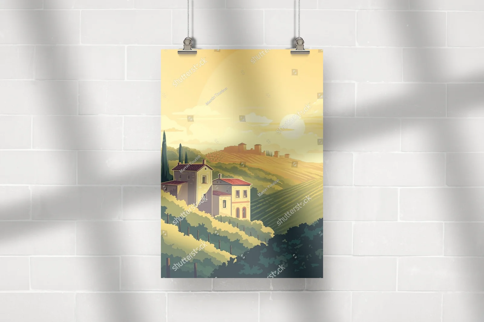 Sielski krajobraz letniego Tuscan