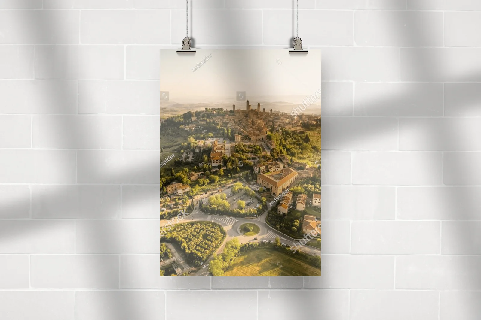 Urok San Gimignano w pastelowych barwach